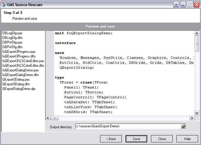 EMS Source Rescuer Screenshot